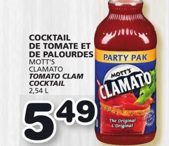 Marches Tradition Mott's clamato tomato clam cocktail offer