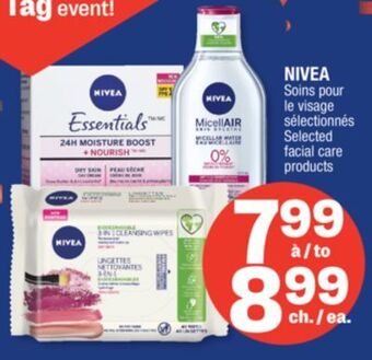 Jean Coutu Nivea selected facial care products offer