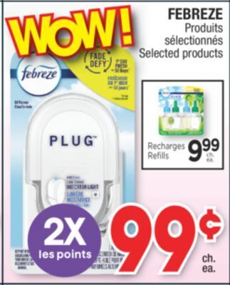 Jean Coutu Febreze selected products offer