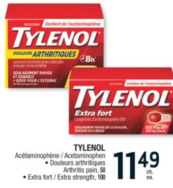 Jean Coutu Tylenol acetaminophen offer