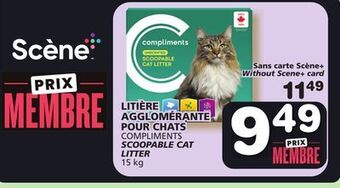 Marches Tradition Compliments scoopable cat litter offer