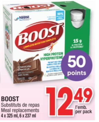 Jean Coutu Boost meal replacements offer