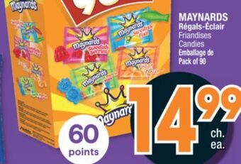 Jean Coutu Maynards régals-éclair candies offer