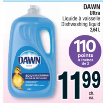 Jean Coutu Dawn ultra dishwashing liquid offer