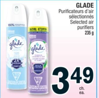 Jean Coutu Glade selected air purifiers offer
