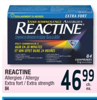 Jean Coutu Reactine allergy extra strength offer