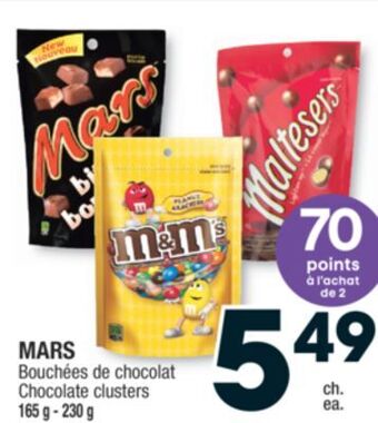 Jean Coutu Mars chocolate clusters offer