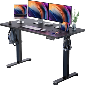 Best Buy Huanuo 55″ (140cm) electric height adjustable standing desk, perfect computer workstation for home & office offer