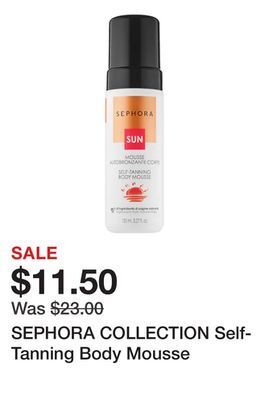 Sephora Sephora collection self-tanning body mousse offer