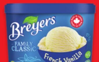Walmart Breyers family classic frozen dessert tubs offer