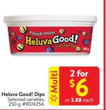 Walmart Heluva good! dips offer