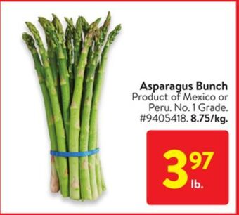 Walmart Asparagus bunch offer
