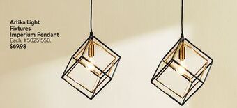 Walmart Artika light fixtures imperium pendant offer