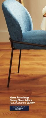 Walmart Home furnishings dining chairs 2-pack offer