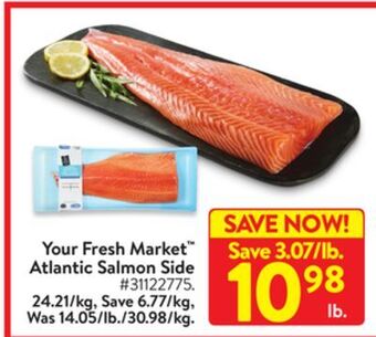 Walmart Your fresh market atlantic salmon side offer