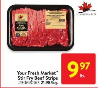 Walmart Your fresh market stir fry beef strips offer