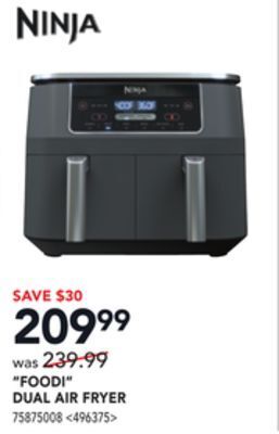 Lowe's Ninja foodi dual air fryer offer