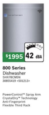 Lowe's Bosch 800 series dishwasher offer