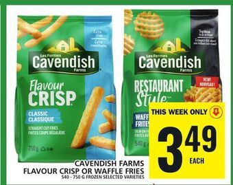 Food Basics Cavendish farms flavour crisp or waffle fries offer