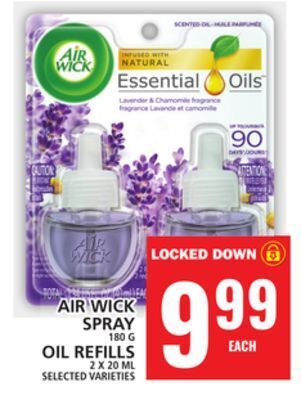 Food Basics Air wick spray or oil refills offer