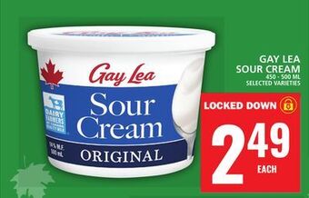Food Basics Gay lea sour cream offer