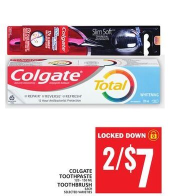 Food Basics Colgate toothpaste or toothbrush offer