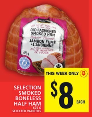 Food Basics Selection smoked boneless half ham offer