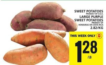 Food Basics Sweet potatoes or large purple sweet potatoes offer