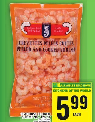 Food Basics Seahorse cooked shrimp offer