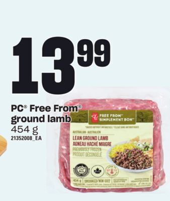 Independent Grocer Pc free from ground lamb, 454 g offer