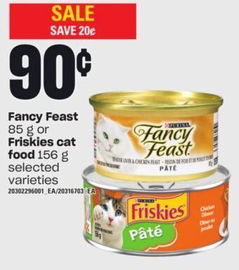 Independent Grocer Fancy feast, 85 g or friskies cat food, 156 g offer