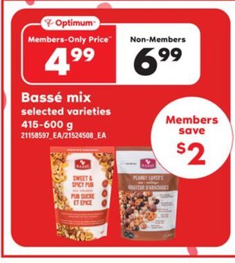 Independent Grocer Bassé mix, 415-600 g offer