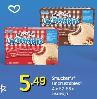 Fortinos Smucker's uncrustables offer