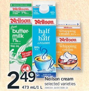 Fortinos Neilson cream 473 ml/1 l offer