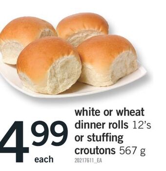 Fortinos White or wheat 12' s 12' s or stuffing or croutons offer
