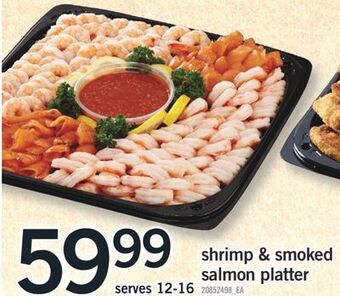 Fortinos Shrimp & smoked salmon platter offer