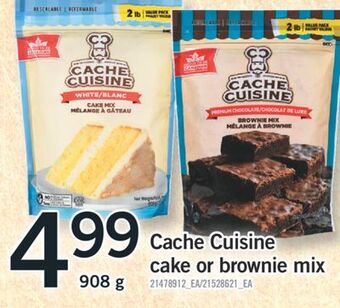Fortinos Cache cuisine cake or brownie mix, 908 g offer