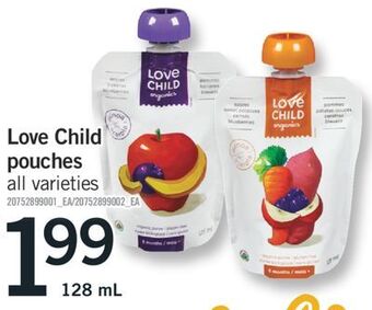 Fortinos Love child pouches offer