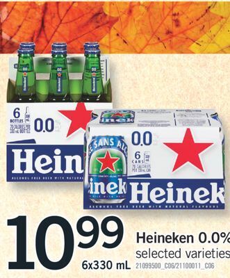Fortinos Heineken 0.0% offer
