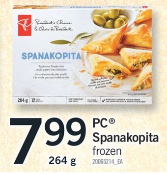 Fortinos Pc spanakopita 264 g offer