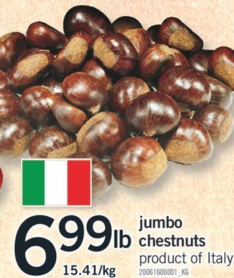 Fortinos Jumbo chestnuts offer
