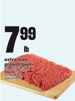 Loblaws Extra lean ground beef offer