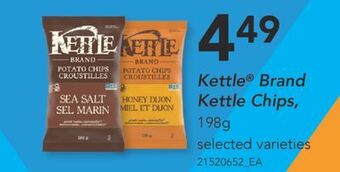Fortinos Kettle brand kettle chips, 198g offer