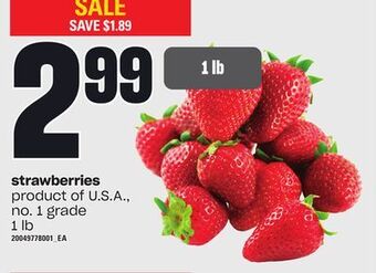 Loblaws Strawberries, 1 lb offer