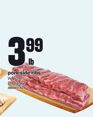 Loblaws Pork side ribs offer