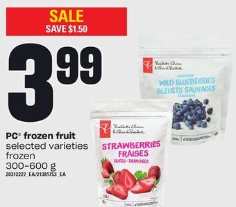 Loblaws Pc frozen fruit offer