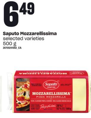 Loblaws Saputo mozzarellissima, 500 g offer