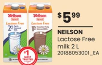 Loblaws Neilson lactose free milk 2 l offer