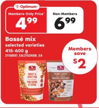 Loblaws Bassé mix, 415-600 g offer