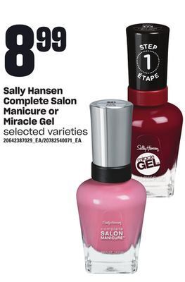 Loblaws Sally hansen complete salon manicure or miracle gel offer